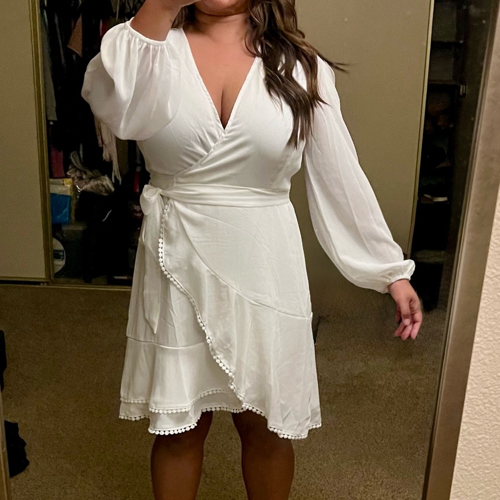 White Bridal Shower Dress